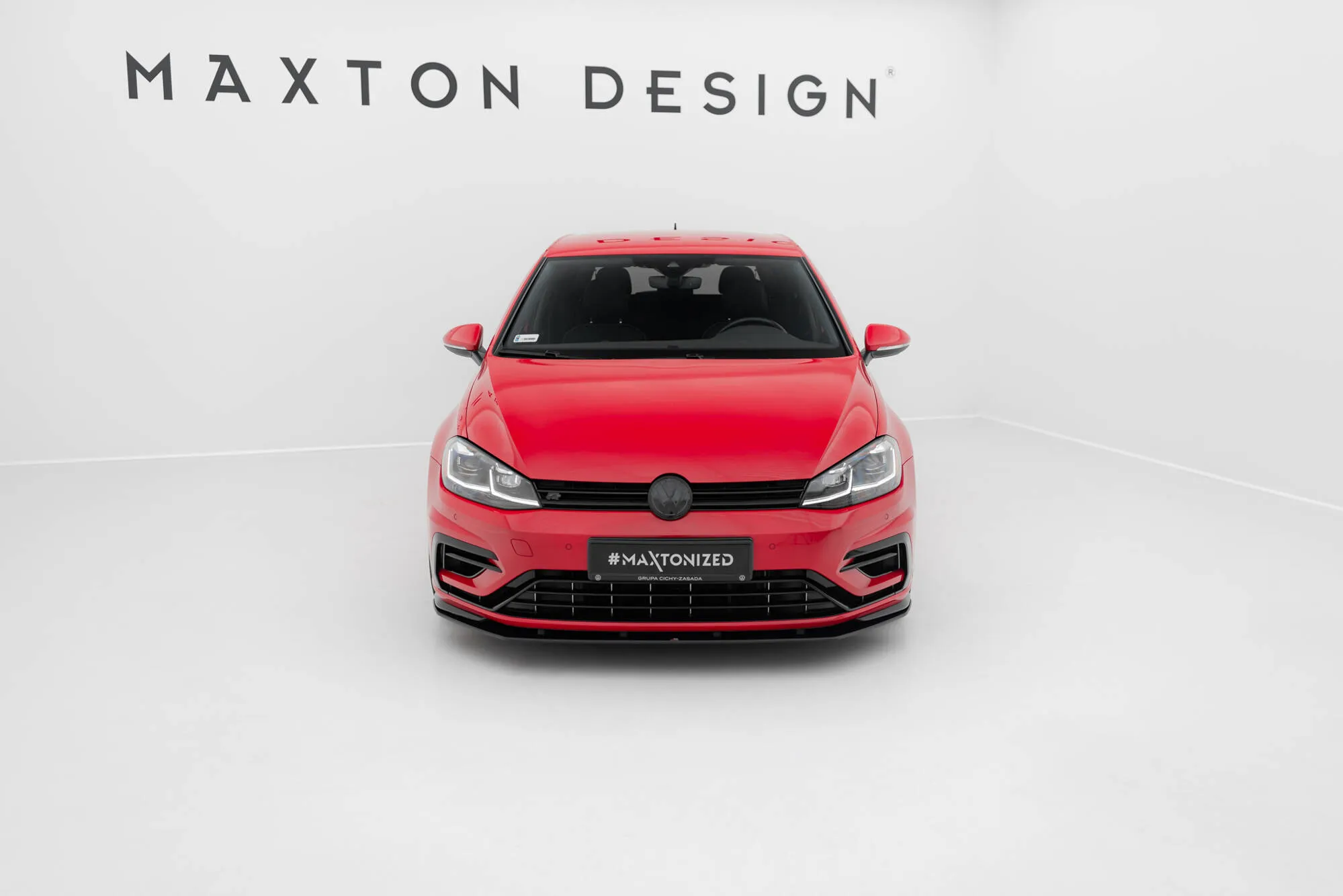 Frontspoiler VW Golf VII R / R-Line Facelift 2017-2020 | Street Pro Black Edition – bilde 2