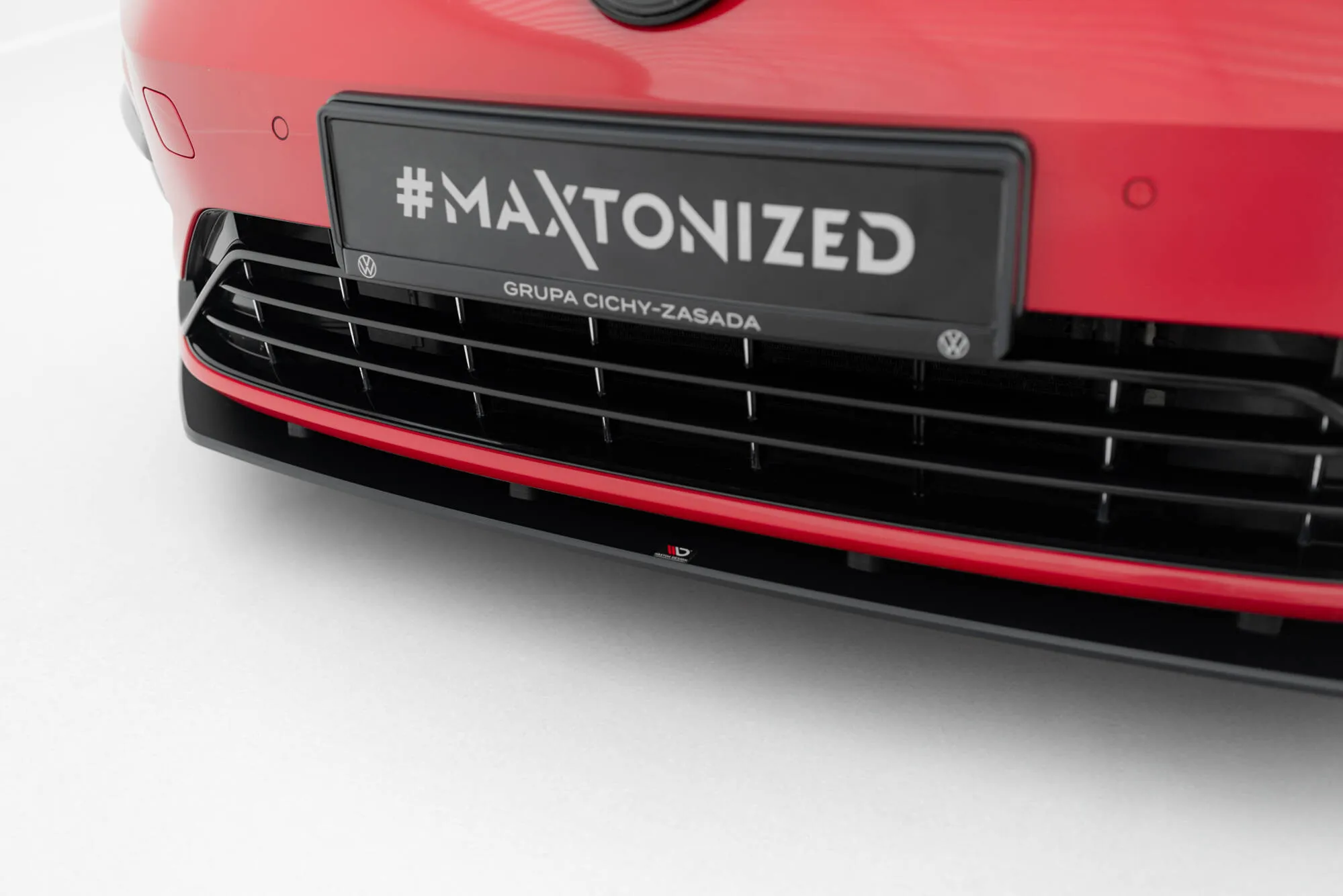Frontspoiler VW Golf VII R / R-Line Facelift 2017-2020 | Street Pro Black Edition – bilde 3