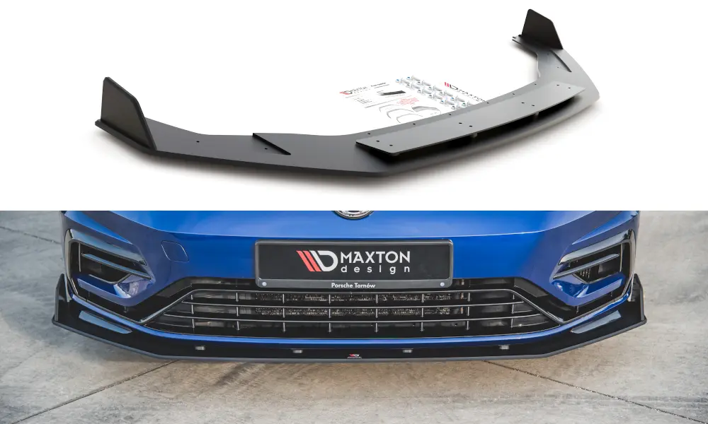Frontspoiler VW Golf VII R / R-Line Facelift 2017-2020 | V.2 Racing Durability Black Edition Image 3