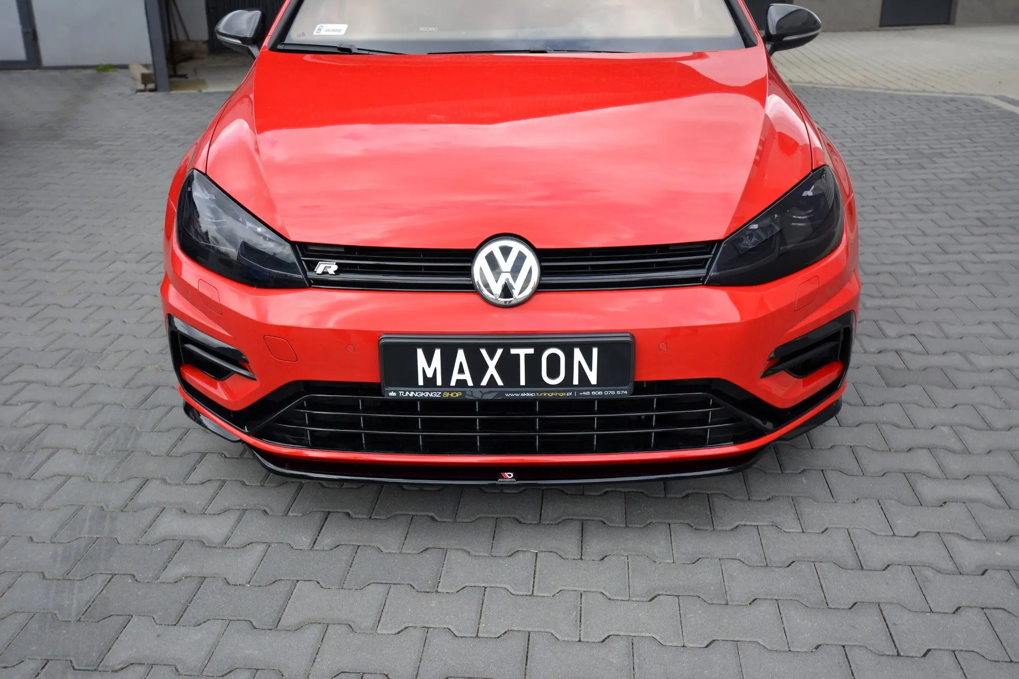 Frontspoiler VW Golf VII R / R-Line Facelift 2017-2020 | V.5 Glossy Black Edition
