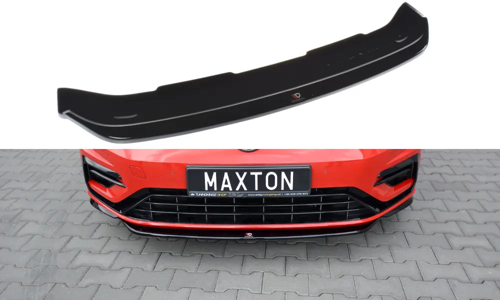 Frontspoiler VW Golf VII R / R-Line Facelift 2017-2020 | V.5 Glossy Black Edition – bilde 2