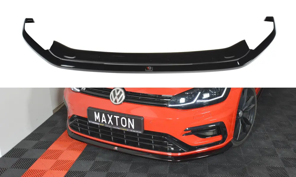 Frontspoiler VW Golf VII R / R-Line Facelift 2017-2020 | V.6 Glossy Black Edition – bilde 3