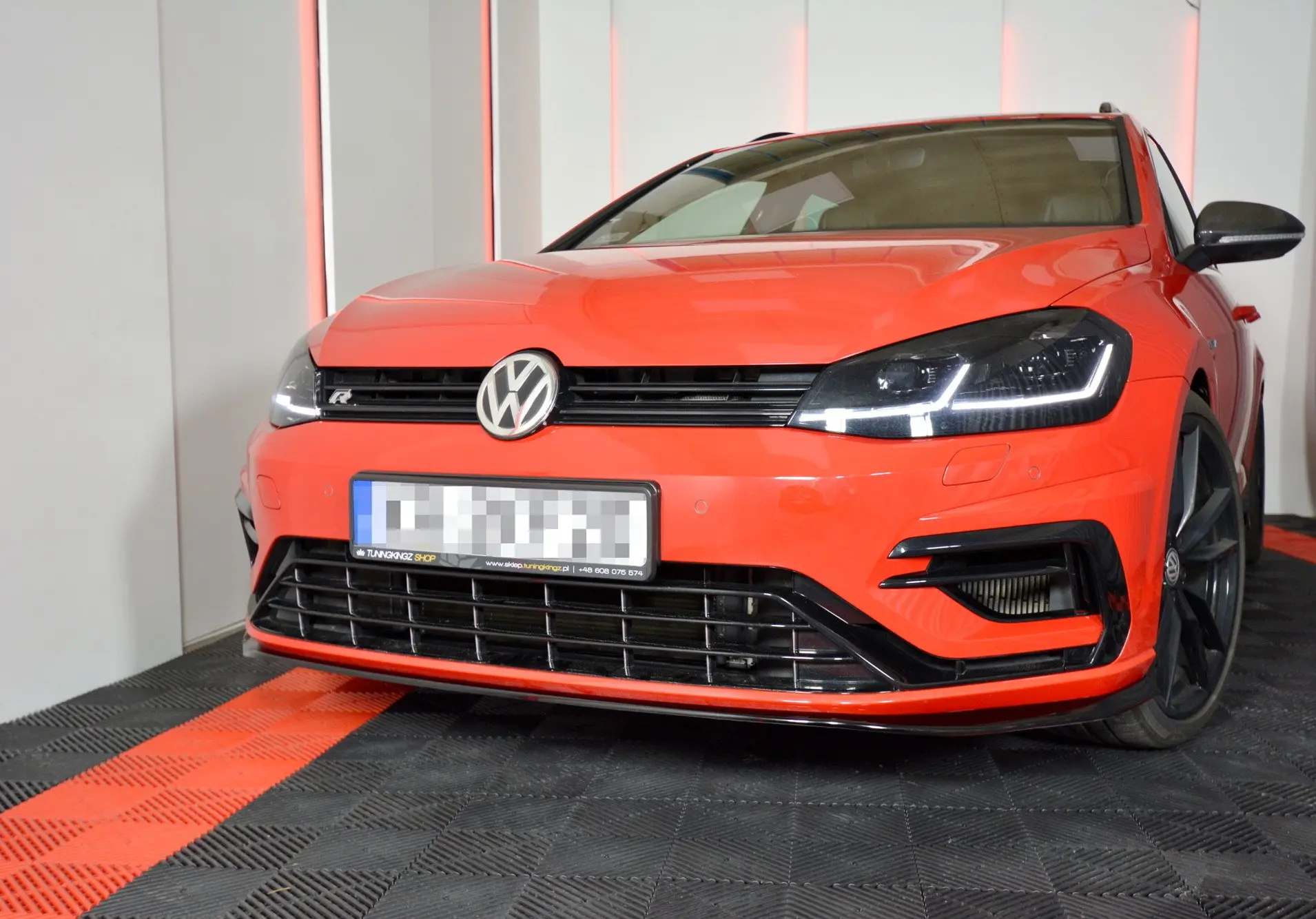 Frontspoiler VW Golf VII R / R-Line Facelift 2017-2020 | V.7 Glossy Black Edition