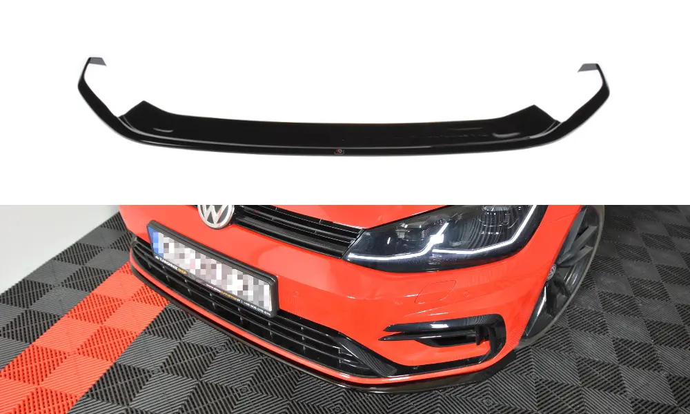 Frontspoiler VW Golf VII R / R-Line Facelift 2017-2020 | V.7 Glossy Black Edition – bilde 3