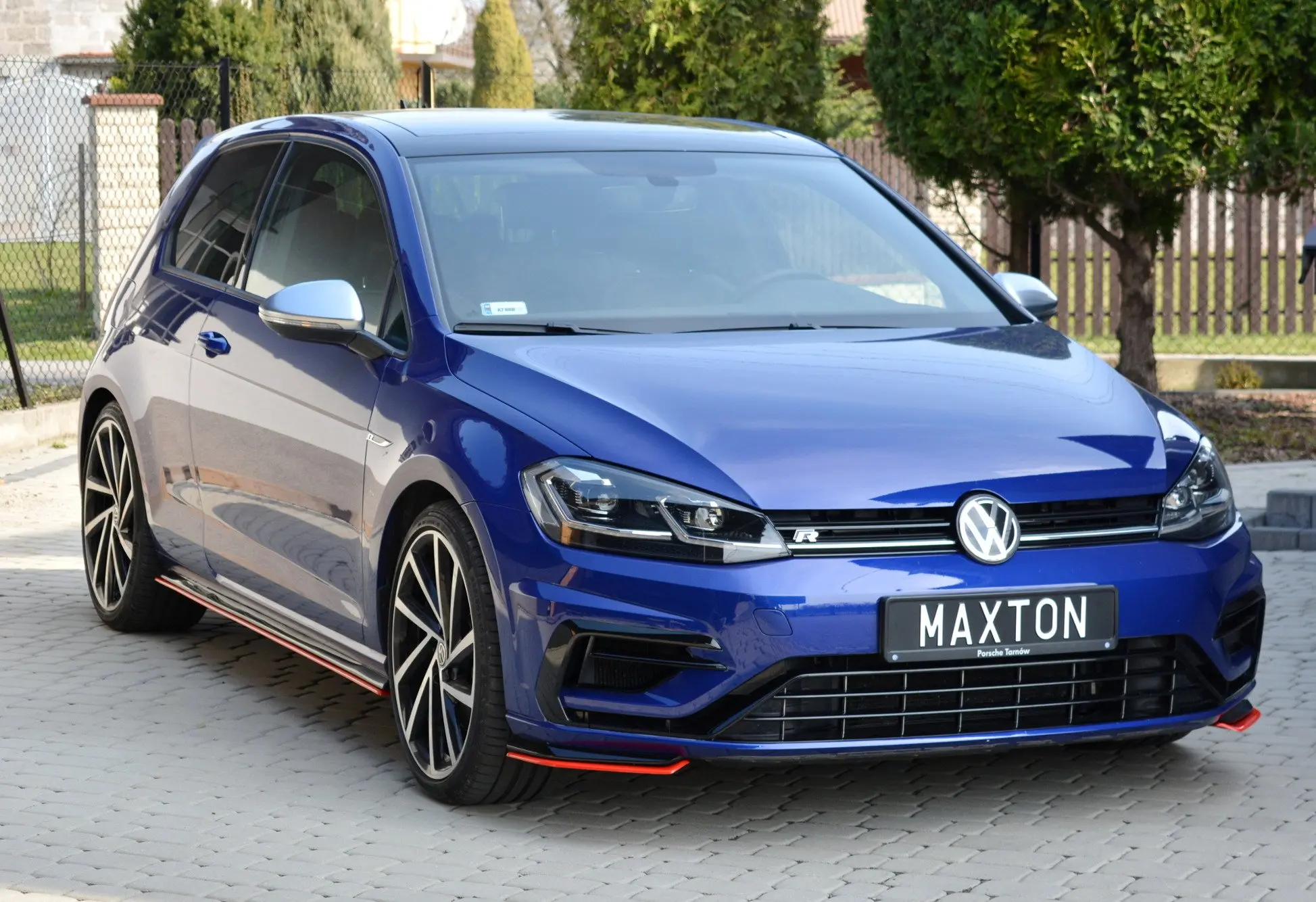 Frontspoiler VW Golf VII R / R-Line Facelift 2017-2020 | V.8 Glossy Black Edition