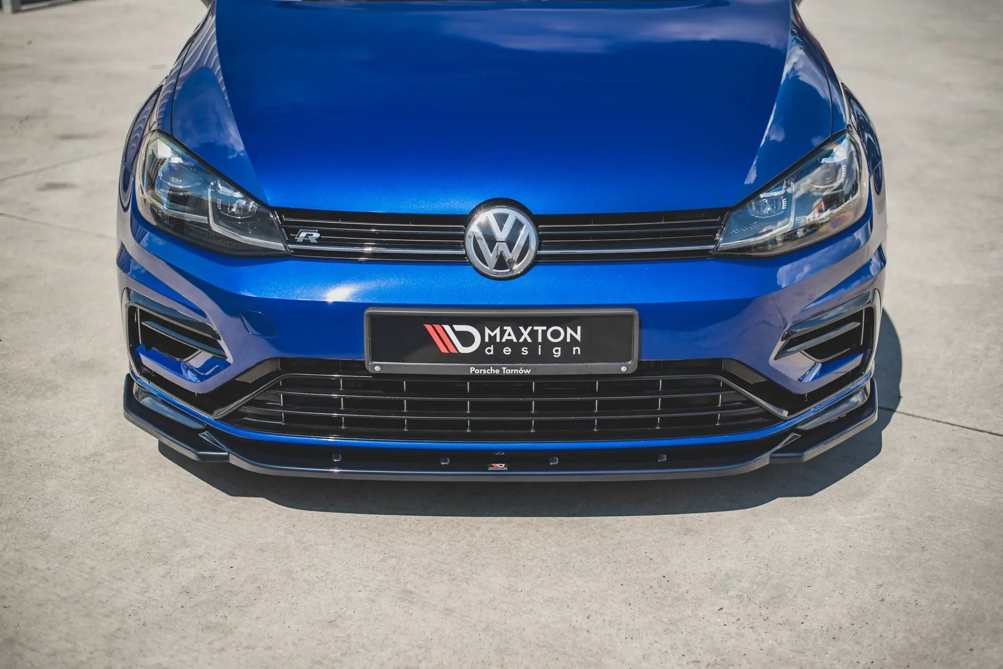 Frontspoiler VW Golf VII R / R-Line Facelift 2017-2020 | V.9 Glossy Black Edition – bilde 2