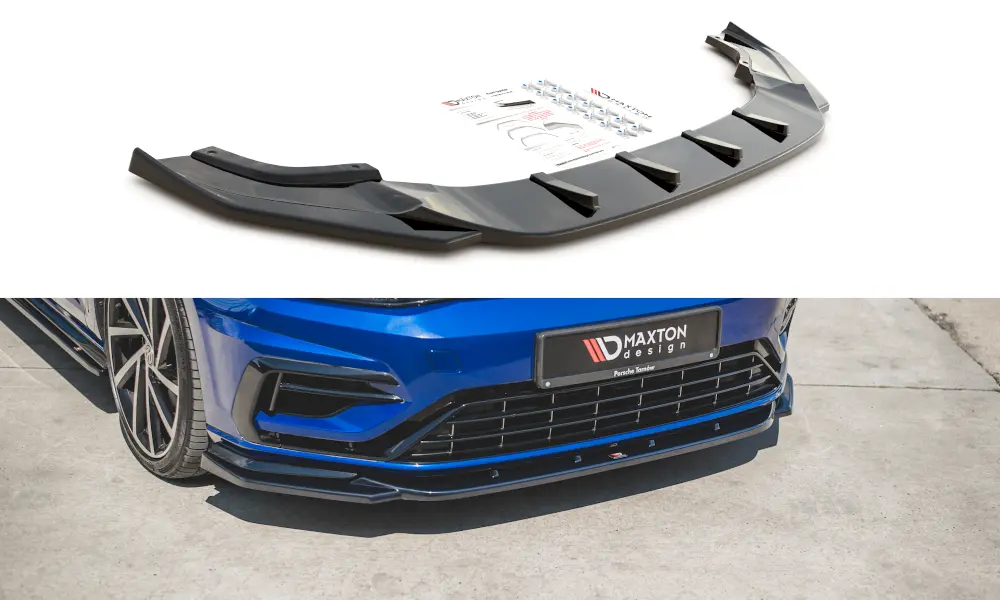 Frontspoiler VW Golf VII R / R-Line Facelift 2017-2020 | V.9 Glossy Black Edition – bilde 3
