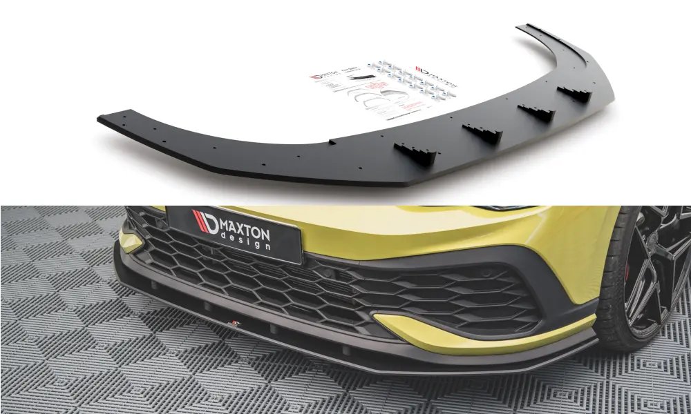 Frontspoiler VW Golf VIII GTI Clubsport 2020-> | Street Pro Black Edition – bilde 2