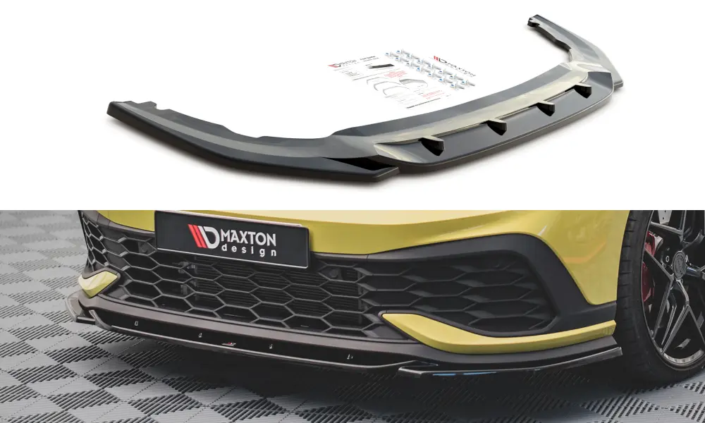 Frontspoiler VW Golf VIII GTI Clubsport 2020-> | V.2 Glossy Black Edition – bilde 3