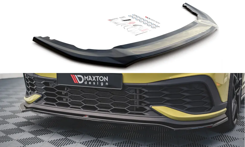 Frontspoiler VW Golf VIII GTI Clubsport 2020-> | V.3 Glossy Black Edition