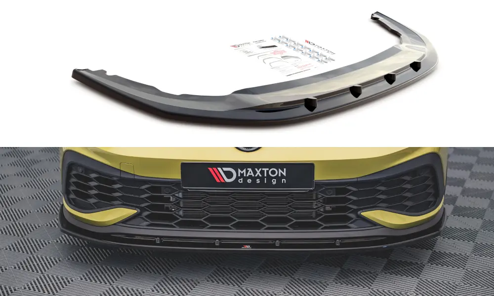 Frontspoiler VW Golf VIII GTI Clubsport 2020-> | V.4 Glossy Black Edition – bilde 3