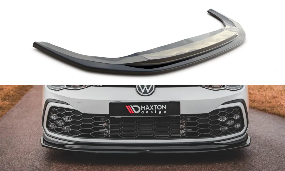 Frontspoiler VW Golf VIII GTI / R-Line 2020-> | V.5 Glossy Black Edition – bilde 3