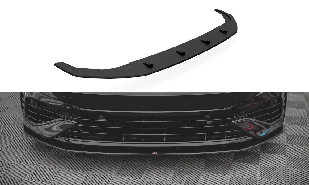 Frontspoiler VW Golf VIII R 2020-> | Street Pro Black Edition – bilde 2