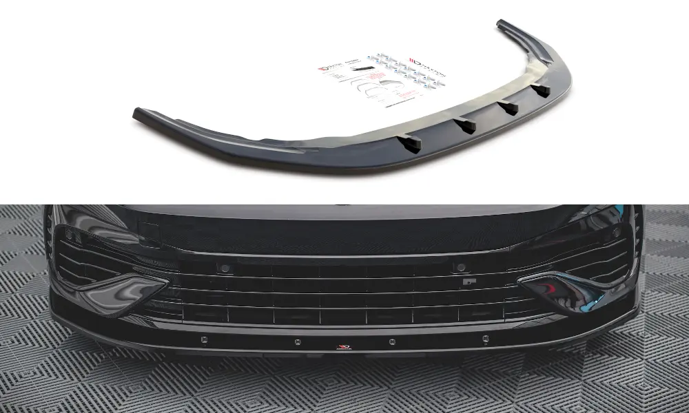 Frontspoiler VW Golf VIII R 2020-> | V.1 Glossy Black Edition – bilde 2