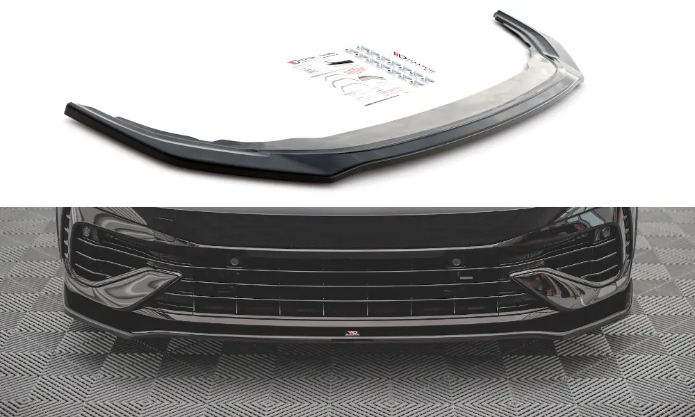 Frontspoiler VW Golf VIII R 2020-> | V.3 Glossy Black Edition – bilde 3