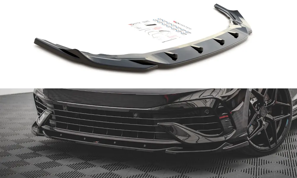 Frontspoiler VW Golf VIII R 2020-> | V.4 Glossy Black Edition – bilde 3