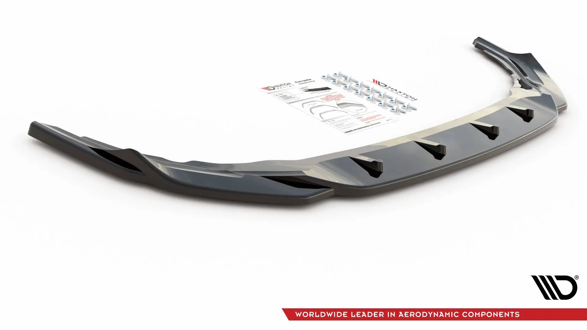 Frontspoiler VW Golf VIII R 2020-> | V.4 Glossy Black Edition – bilde 5