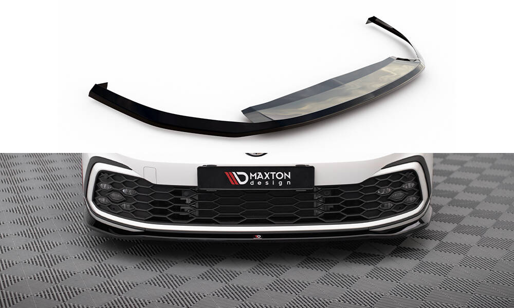 Frontspoiler VW Golft 8 GTI / GTE / R-Line 2019 ->  | V.7 Glossy Black Edition
