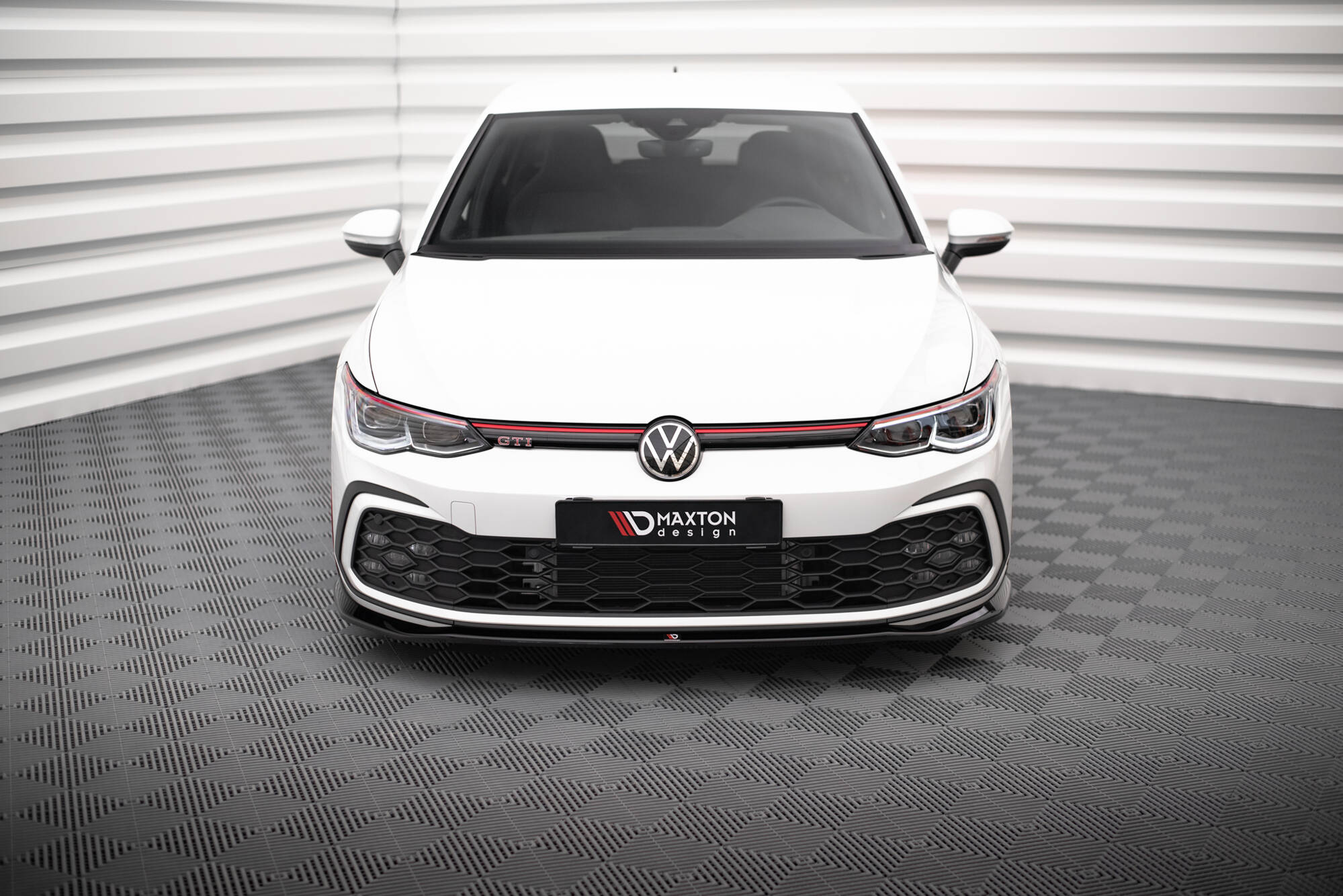 Frontspoiler VW Golft 8 GTI / GTE / R-Line 2019 ->  | V.7 Glossy Black Edition – bilde 2