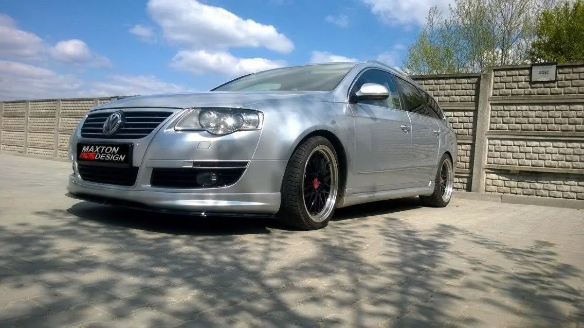 Frontspoiler VW Passat B6 R-Line 2005-2010 | Glossy Black Edition – bilde 2