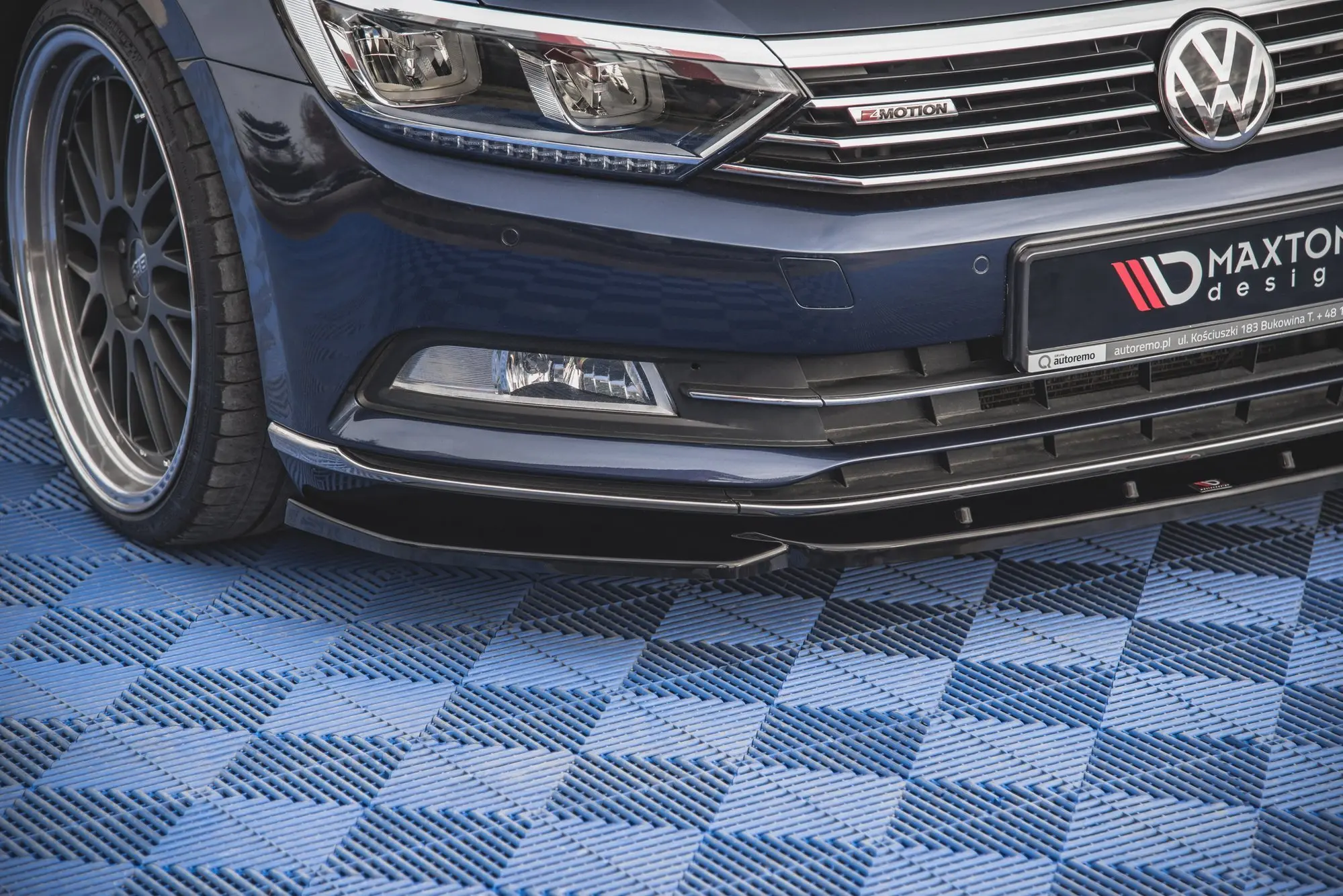 Frontspoiler VW Passat B8 2014 - 2019 | V.1 Glossy Black Edition