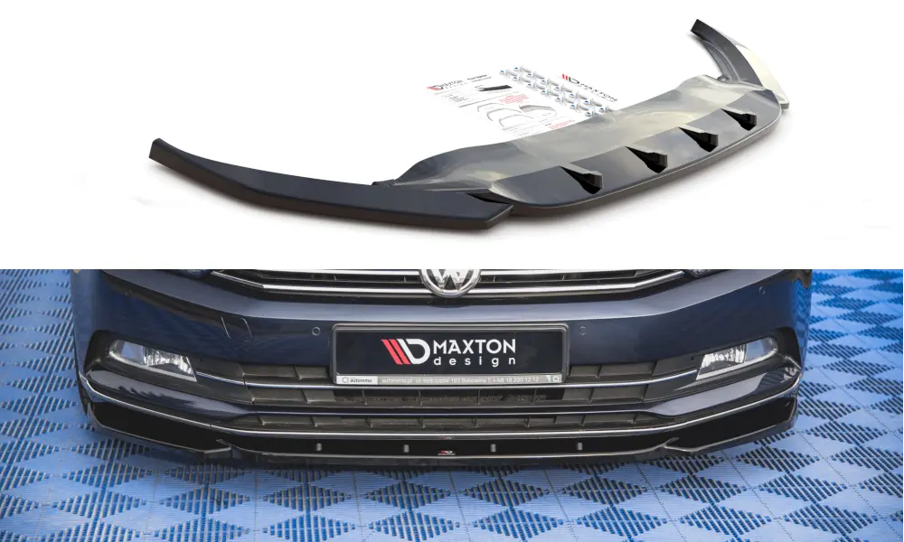 Frontspoiler VW Passat B8 2014 - 2019 | V.1 Glossy Black Edition – bilde 3