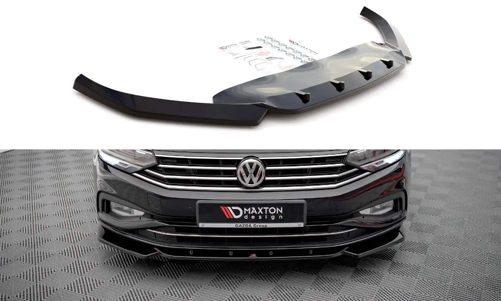 Frontspoiler VW Passat B8 Facelift 2019 - 2023 | V.1 Glossy Black Edition – bilde 3