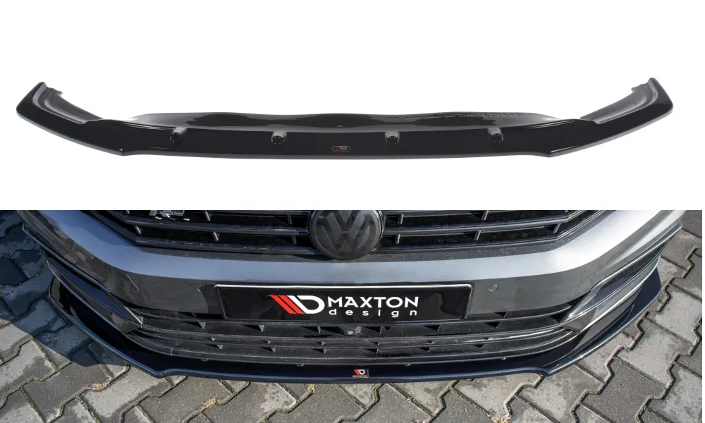 Frontspoiler VW Passat B8 R-Line 2015 - 2019 | V.1 Glossy Black Edition – bilde 3