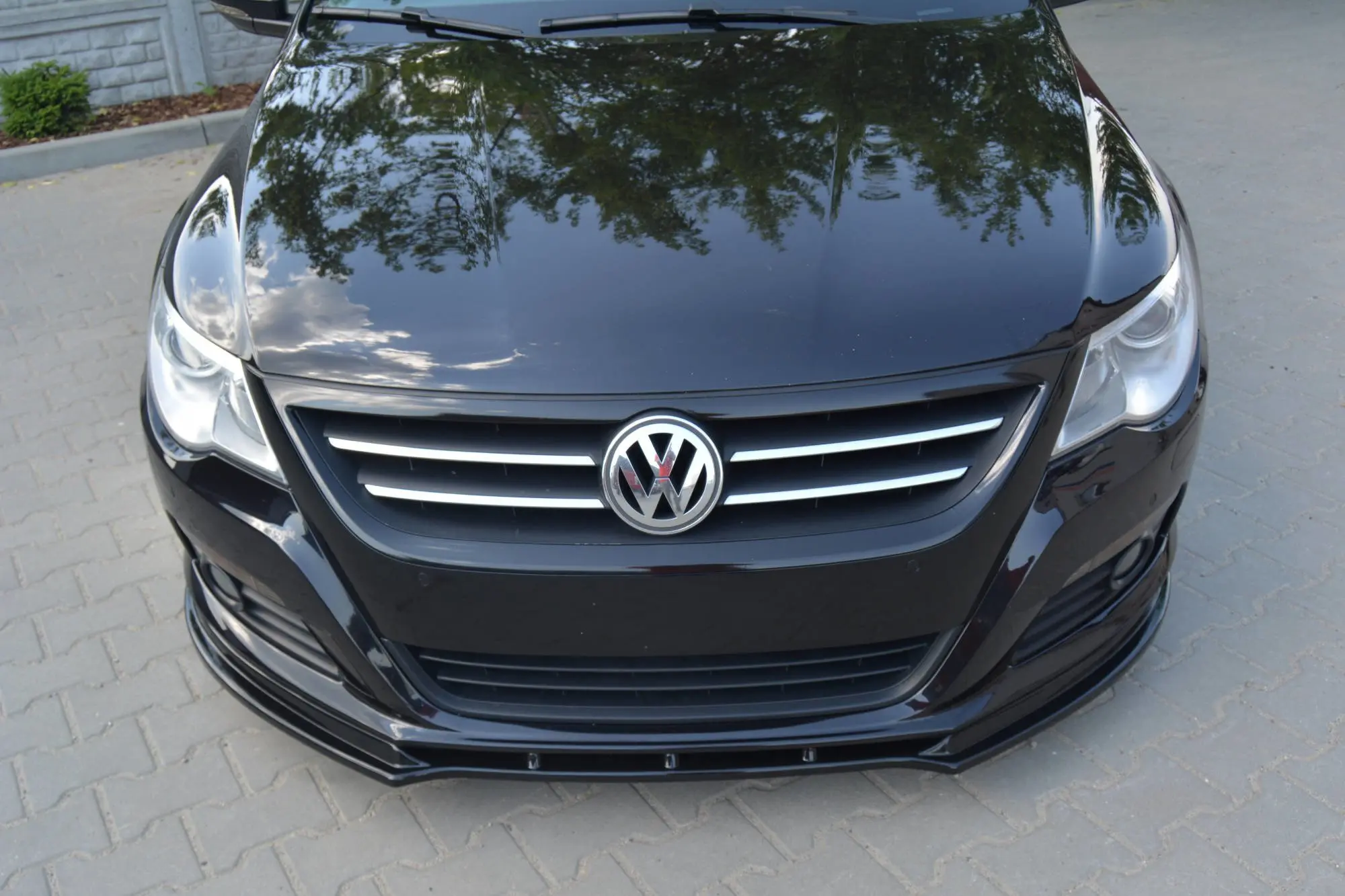 Frontspoiler VW Passat CC  2008-2012 | V.1 Glossy Black Edition