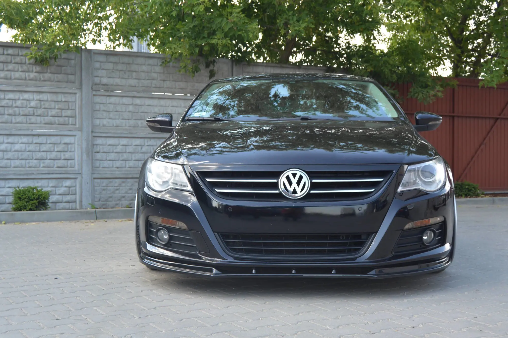 Frontspoiler VW Passat CC  2008-2012 | V.1 Glossy Black Edition – bilde 3