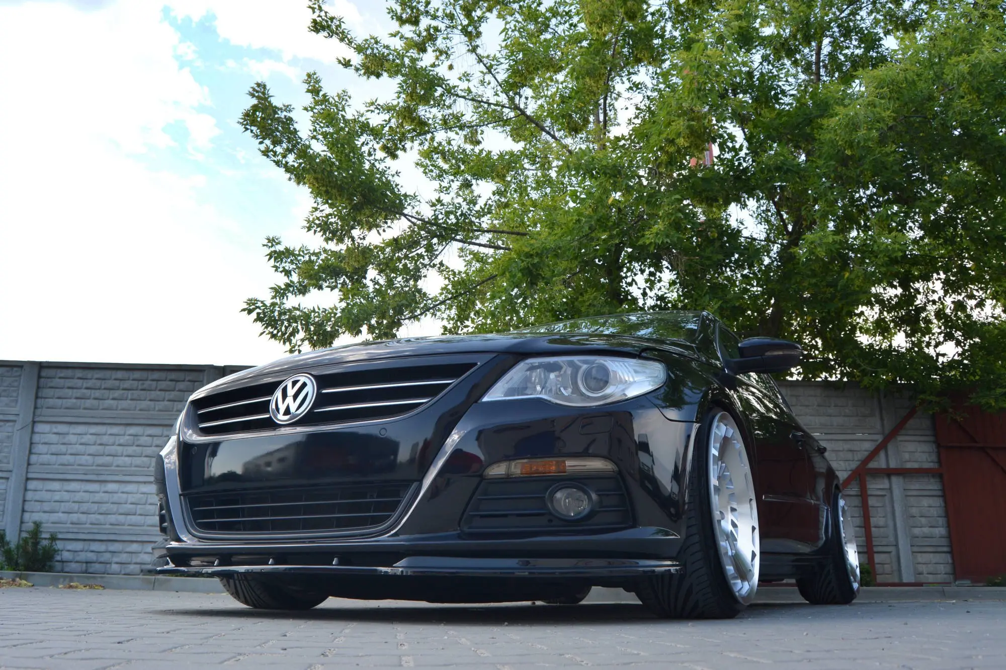 Frontspoiler VW Passat CC  2008-2012 | V.1 Glossy Black Edition – bilde 5