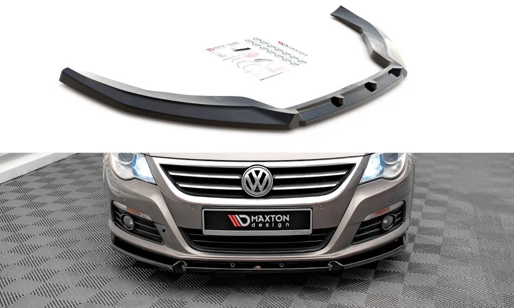 Frontspoiler VW Passat CC R-Line 2008-2012 | V.3 Glossy Black Edition – bilde 3