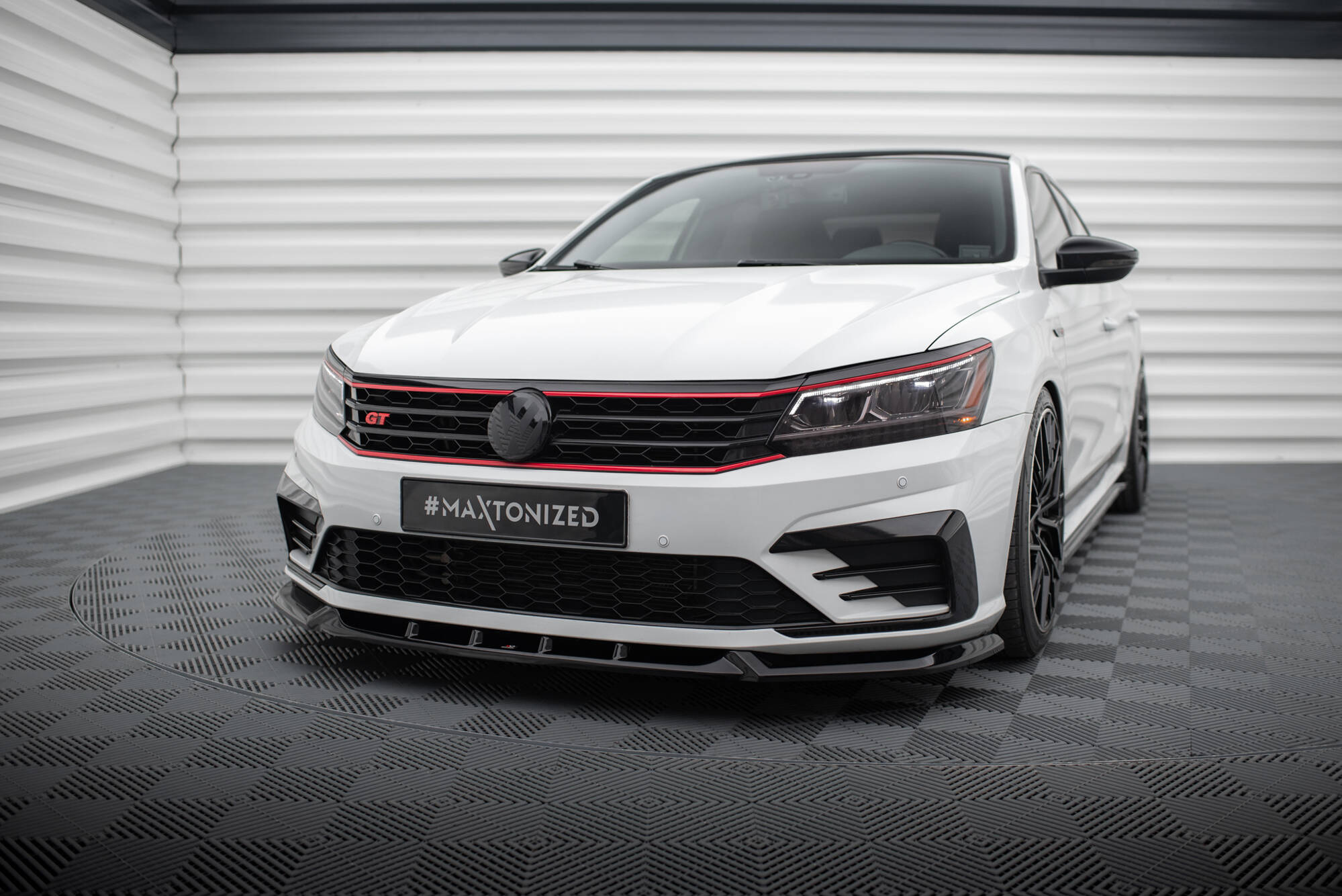 Frontspoiler VW Passat GT B8 Facelift USA 2019 - 2022 | Sport Glossy Black Edition V1