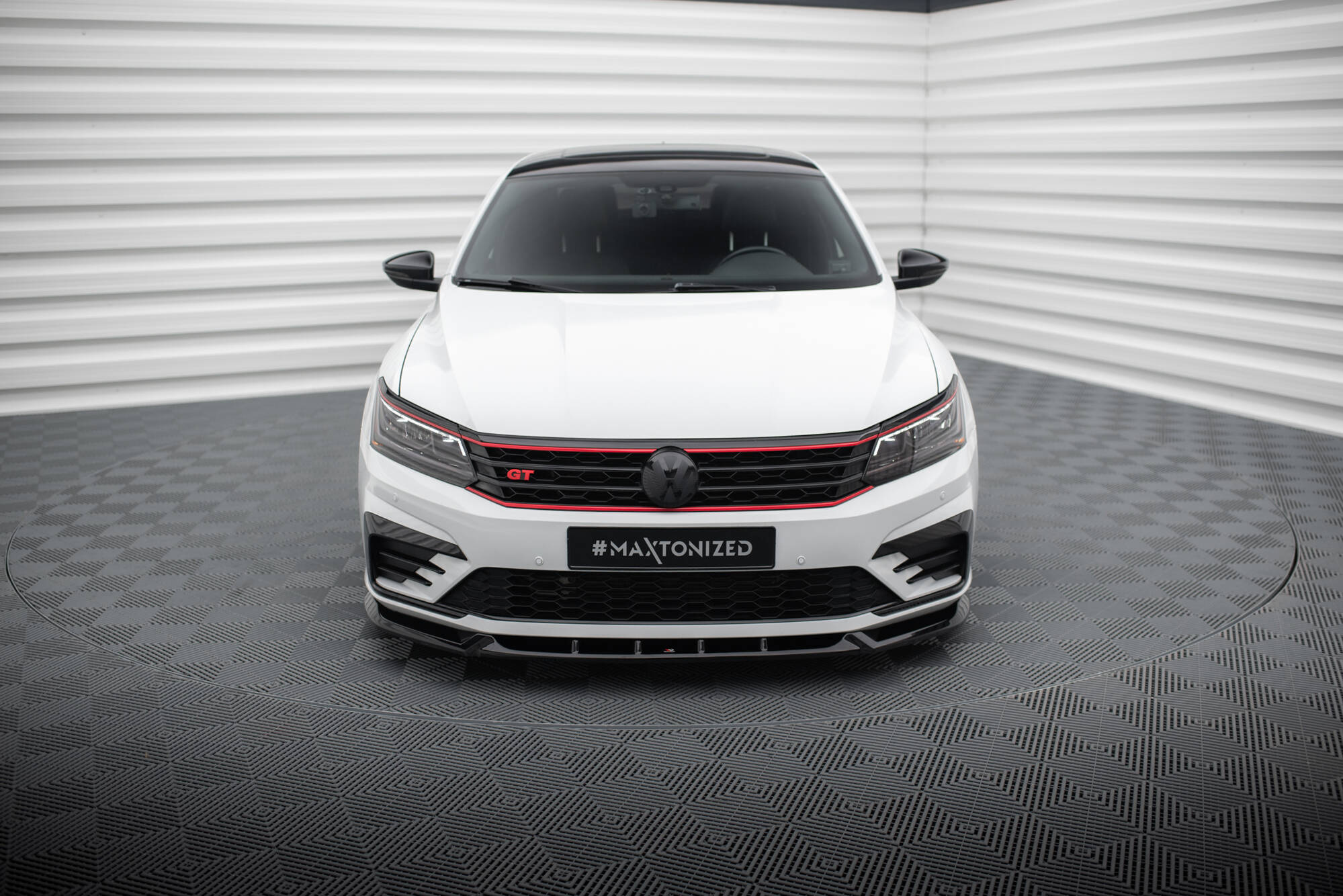 Frontspoiler VW Passat GT B8 Facelift USA 2019 - 2022 | Sport Glossy Black Edition V1 – bilde 2