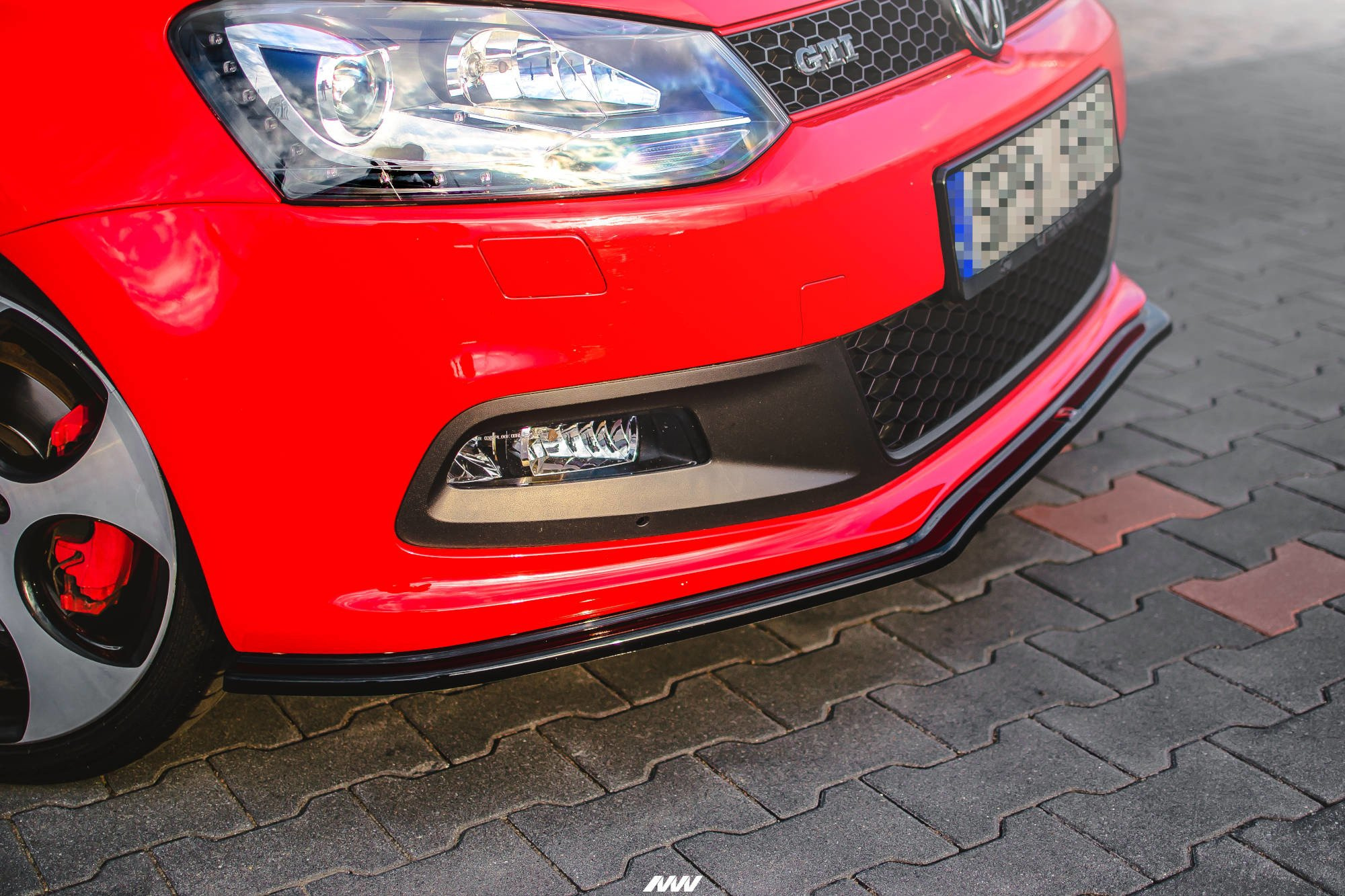 Frontspoiler VW Polo GTI V 2009 - 2014 | Sport Glossy Black Edition V2