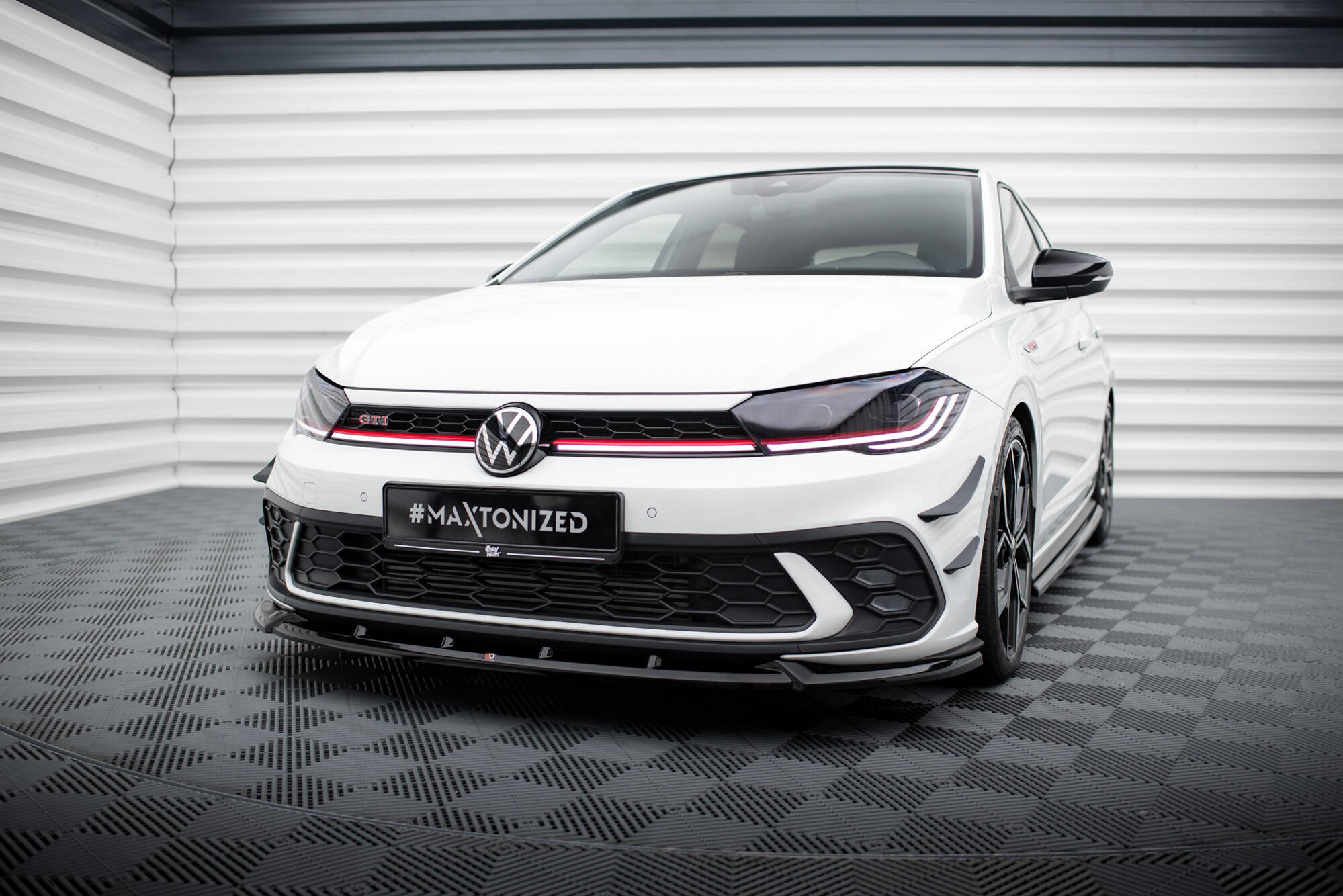 Frontspoiler VW Polo GTI VI Facelift 2021 -> | Sport Glossy Black Edition V2