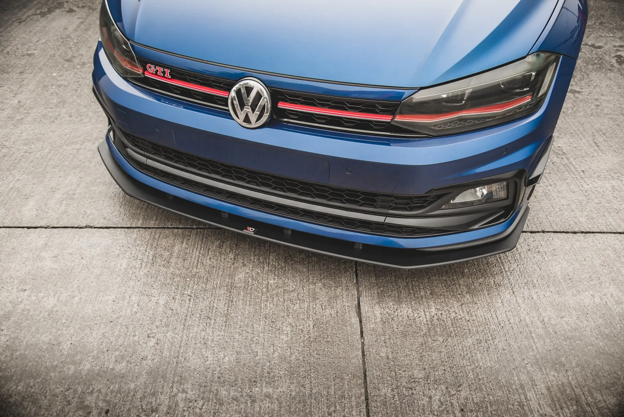 Frontspoiler VW Polo VI GTI 2017-2021 | Street Pro Black Edition – bilde 4