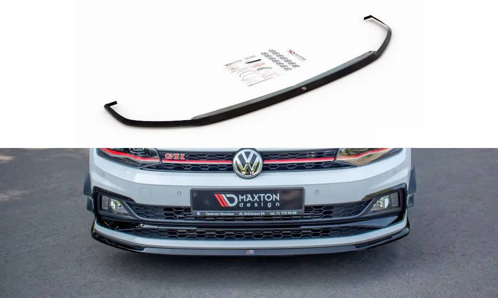 Frontspoiler VW Polo VI GTI 2017 - 2021 | V.3 Glossy Black Edition – bilde 3