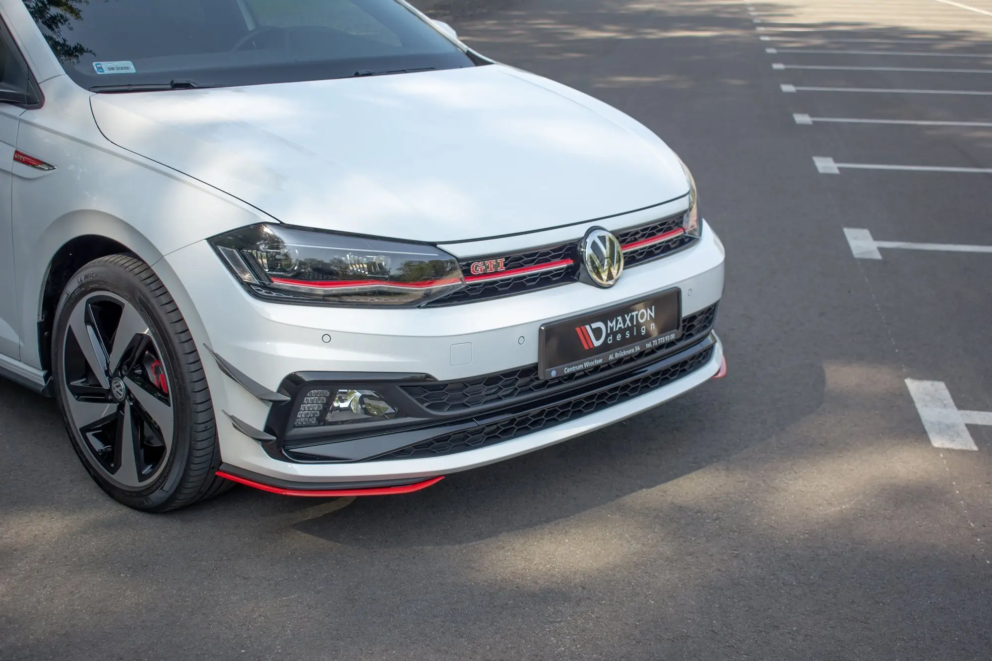 Frontspoiler VW Polo VI GTI 2017 - 2021 | V.5 Glossy Black Edition