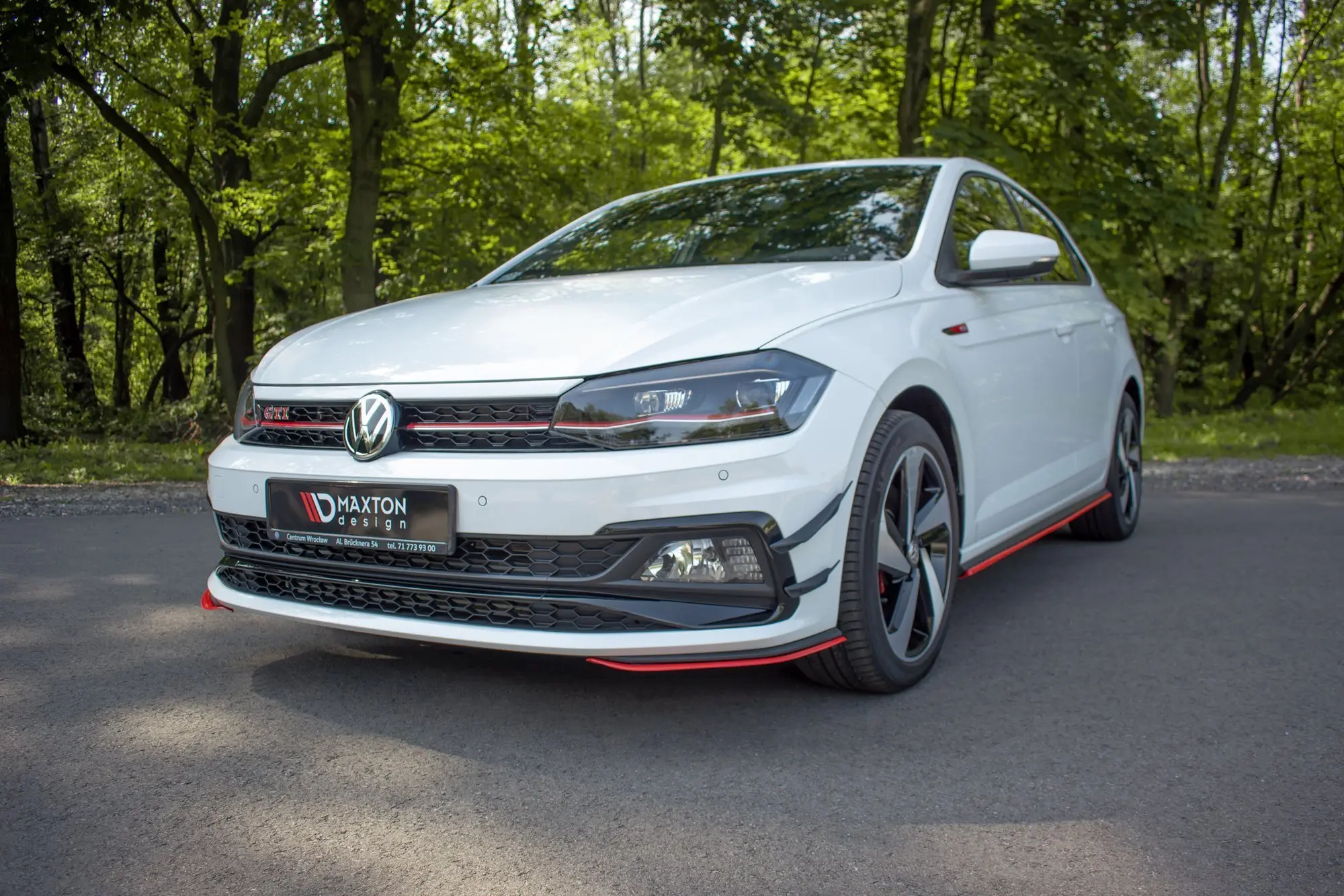 Frontspoiler VW Polo VI GTI 2017 - 2021 | V.5 Glossy Black Edition – bilde 4