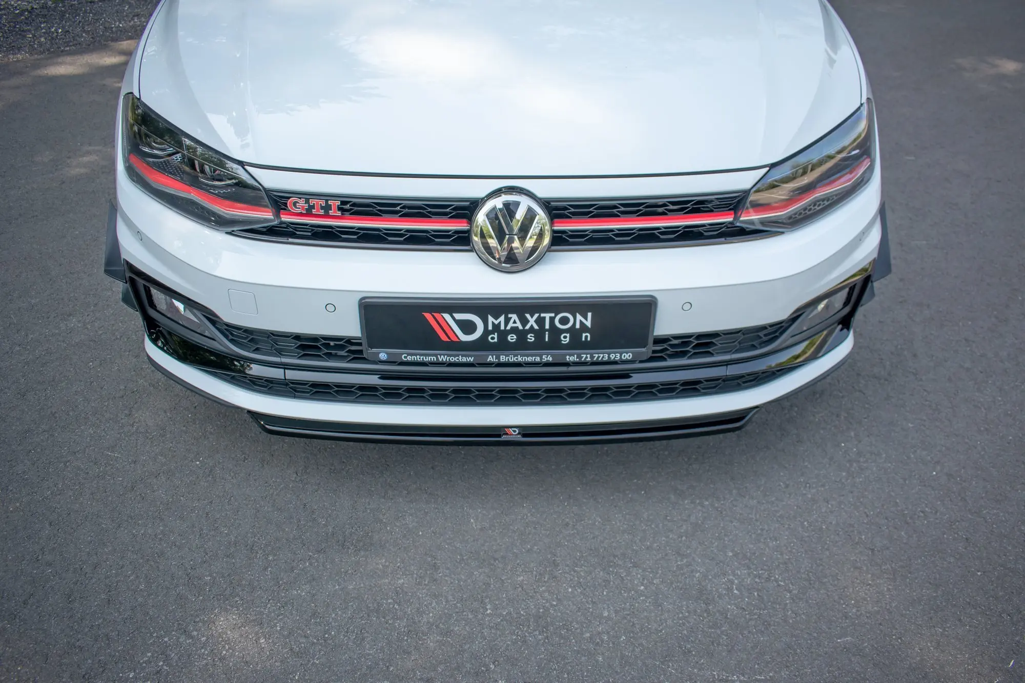 Frontspoiler VW Polo VI GTI 2017-> | V.4 Glossy Black Edition – bilde 2