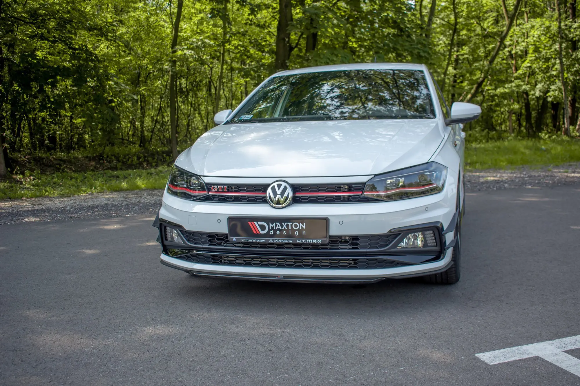 Frontspoiler VW Polo VI GTI 2017-> | V.4 Glossy Black Edition – bilde 5