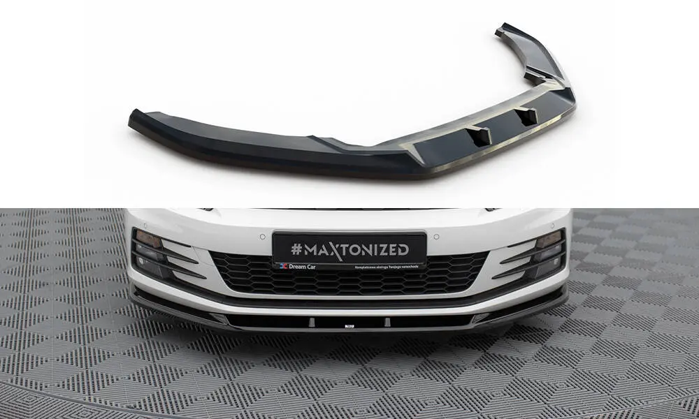 Frontspoiler VW Scirocco Mk3 facelift 2014 - 2017 | V.1 Glossy Black Edition – bilde 2