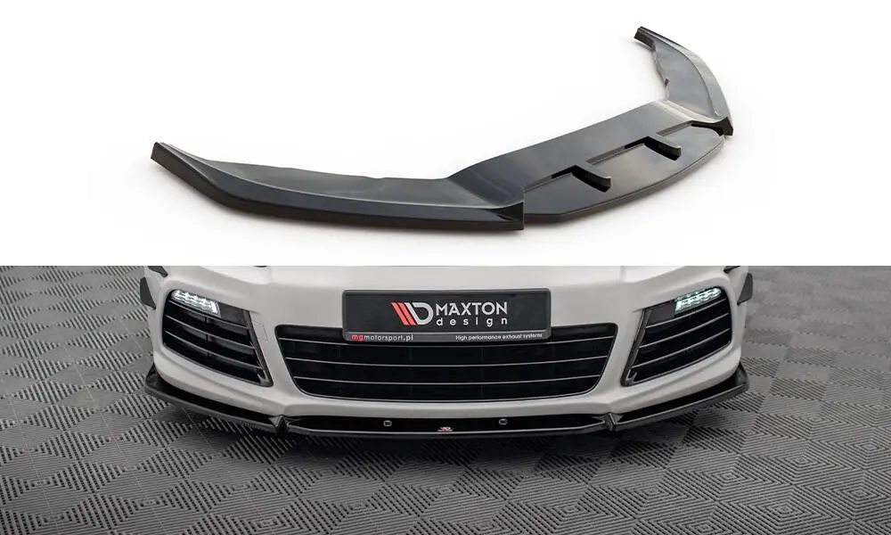Frontspoiler VW Scirocco R mk3 2008 - 2014 | V.3 Glossy Black Edition – bilde 2