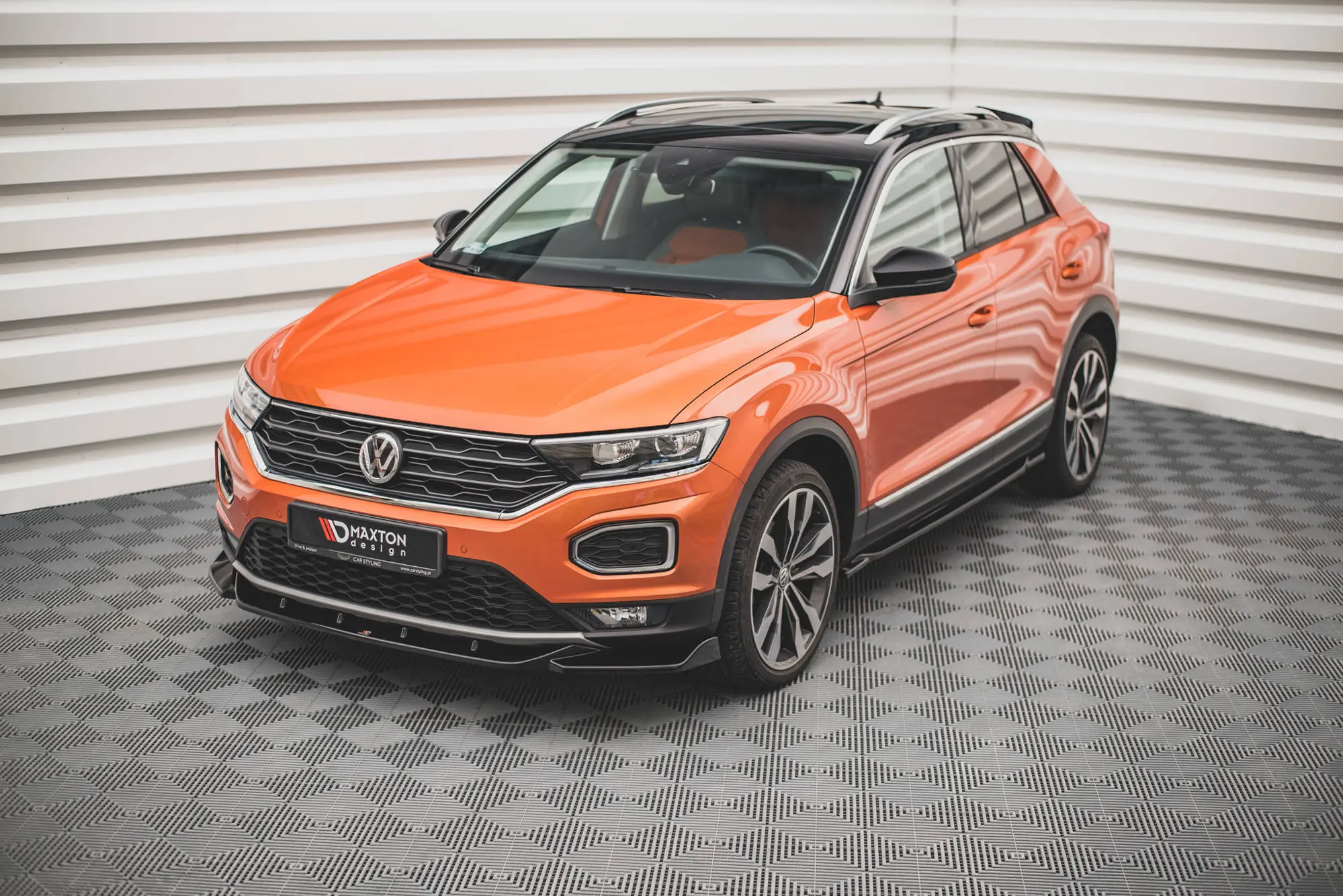 Frontspoiler VW T-Roc 2017 - 2021 | V.1 Glossy Black Edition – bilde 3
