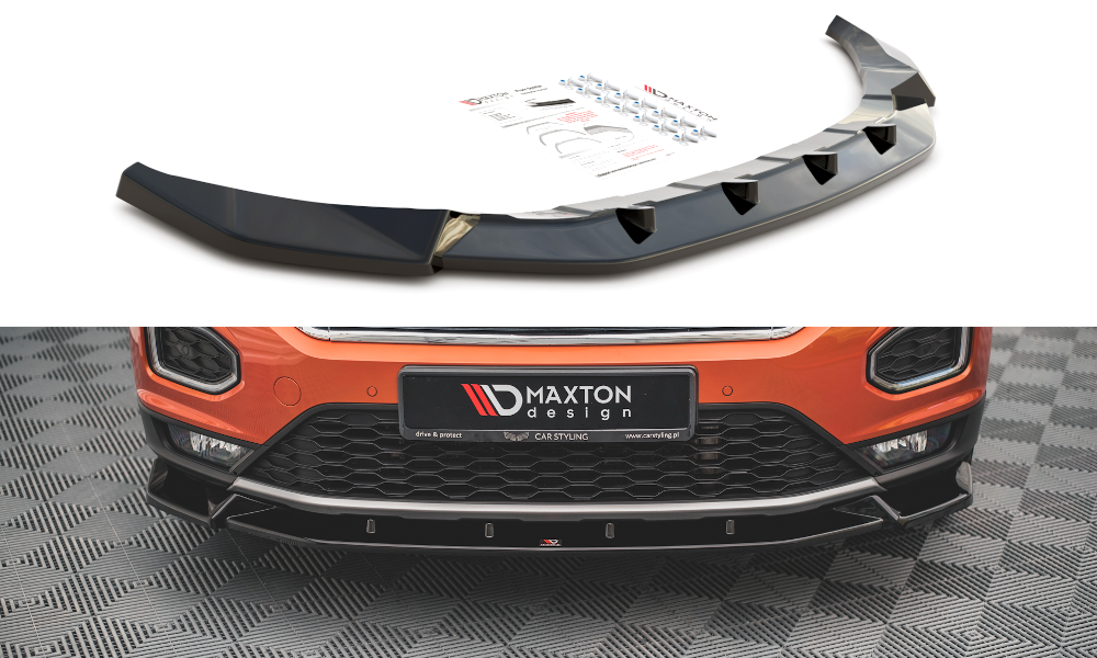 Frontspoiler VW T-Roc 2017 - 2021 | V.2 Glossy Black Edition – bilde 2