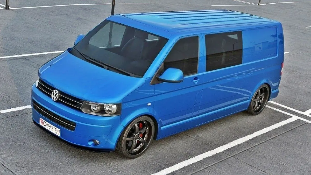 Frontspoiler VW T5 2009 - 2015 | V.2 Glossy Black Edition – bilde 2