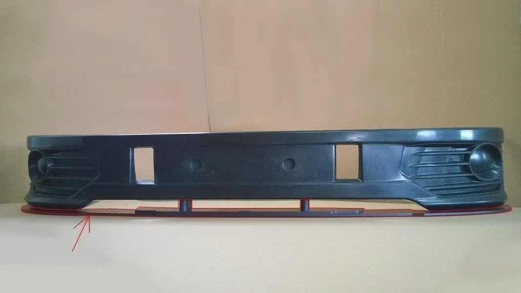 Frontspoiler VW T5 Sportline 2003 - 2015 | Racing Black Edition – bilde 4