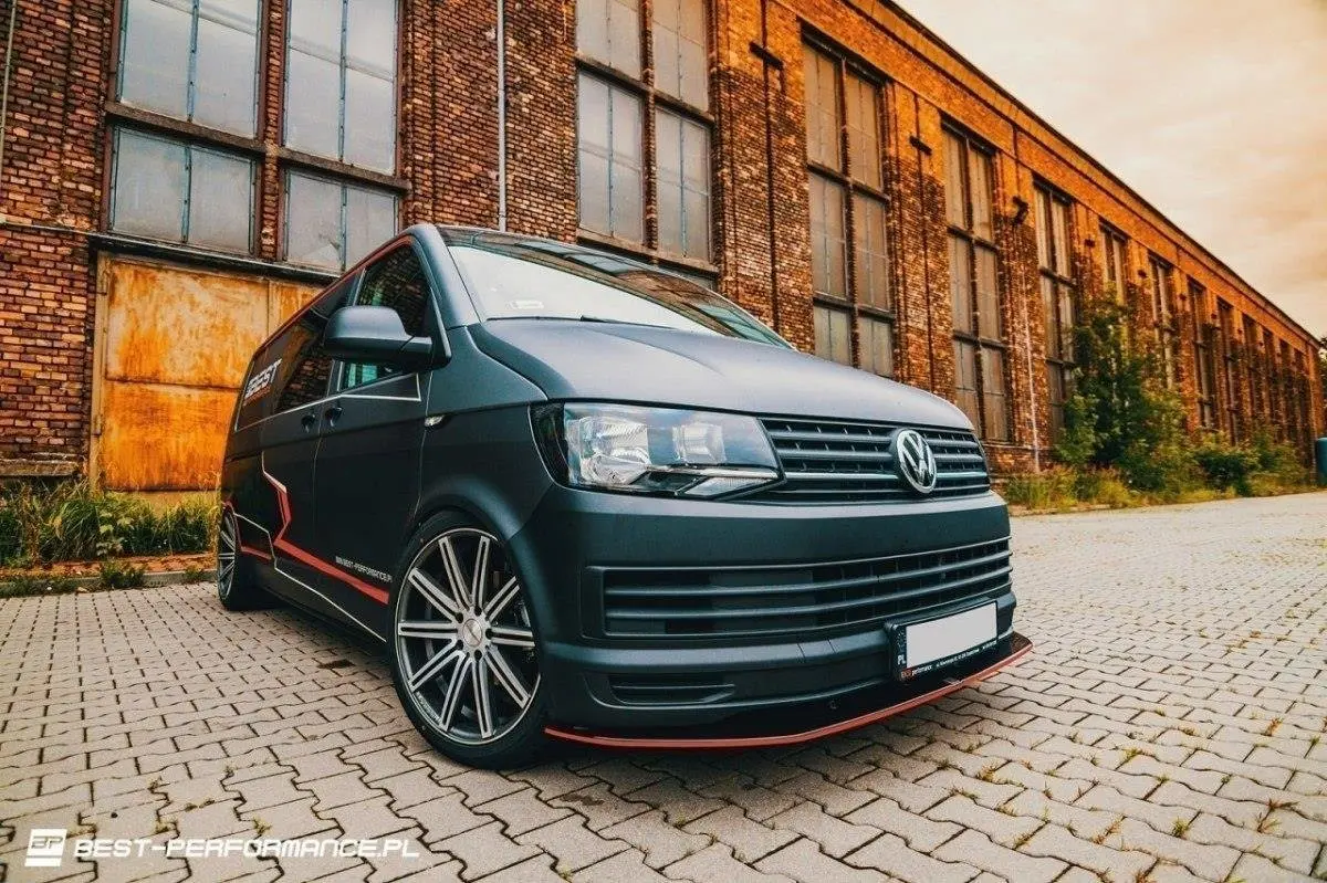 Frontspoiler VW T6 2015 - 2019 | V.1 Glossy Black Edition – bilde 4