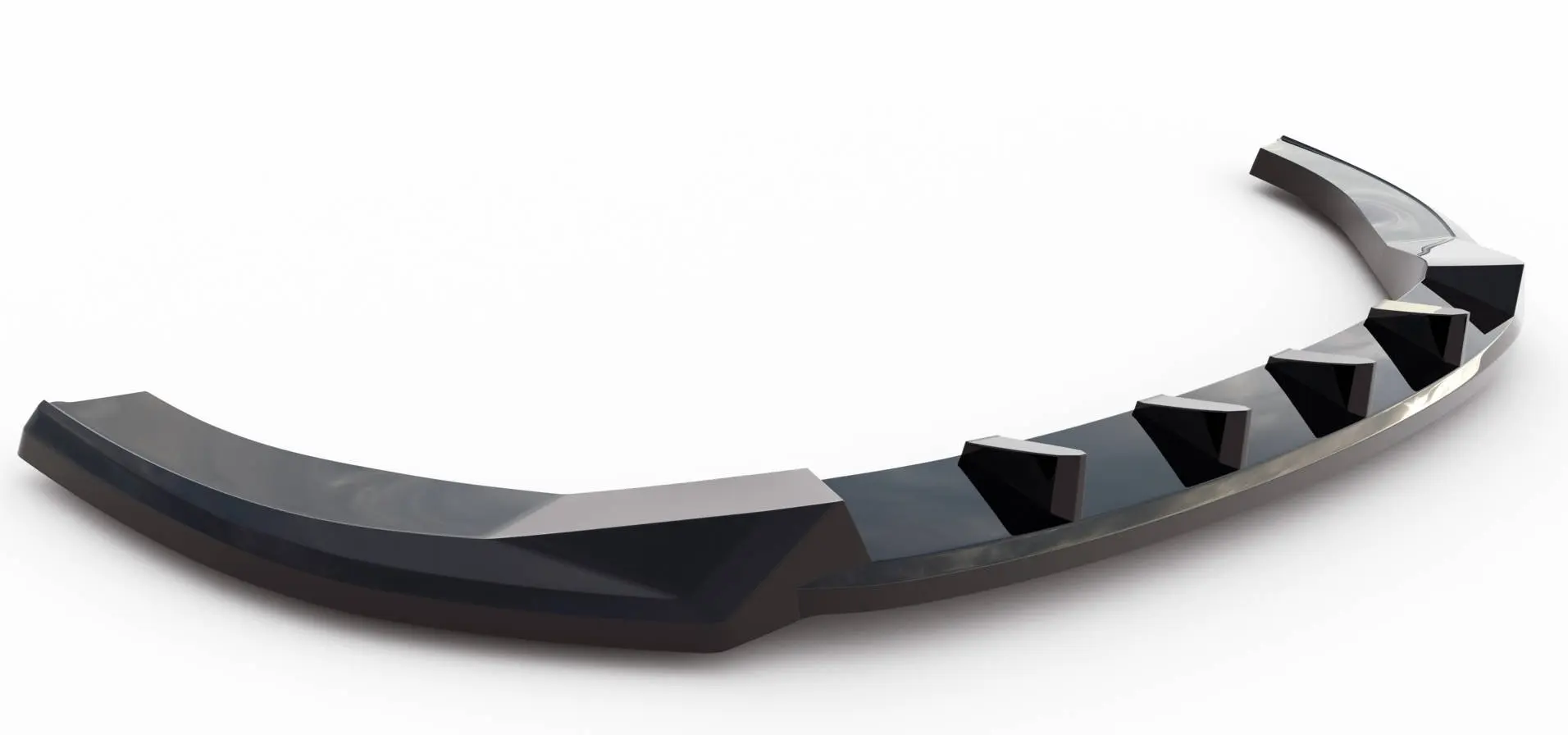 Frontspoiler VW T7 Multivan 2021 - > | V.2 Glossy Black Edition – bilde 5